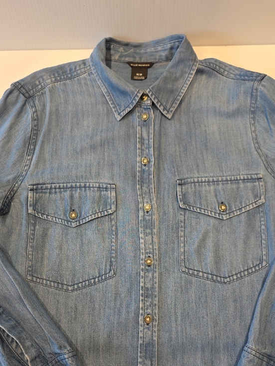 Club Monaco Tops - Club Monaco Light Blue Chambray Shirt
